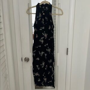 Floral Black Dress